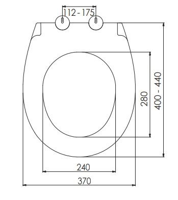 Сидіння для унітазу NKP Star з кришкою і функцією мікроліфта 0422 | Зображення 1