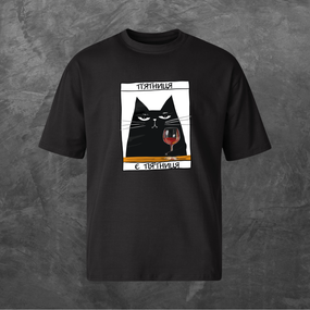 Футболка унісекс з принтом П'ятниця є п'ятниця Оверсайз чорна S