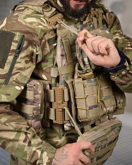 Плитоноска 4 точки сброса Single sword mtk с рюкзаком РП7354 | Зображення 5