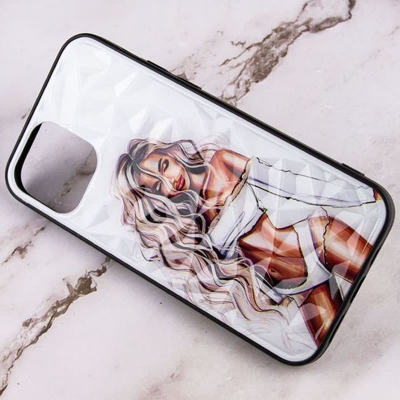 TPU+PC чохол Prisma Ladies для Apple iPhone 13 Pro (6.1") White | Зображення 1