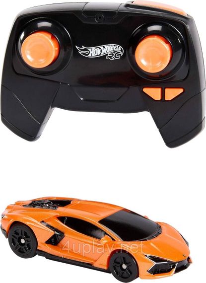 Машинка Хот Вілс Ламборгіні 1:64 на пульті управління для треку Hot Wheels Lamborghini Revuelto Mattel | Зображення 2