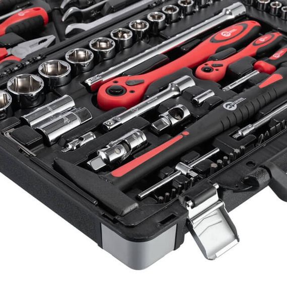 Професійний набір інструментів 1/2", 1/4", 78 од., Cr-V INTERTOOL ET-7078 | Зображення 4