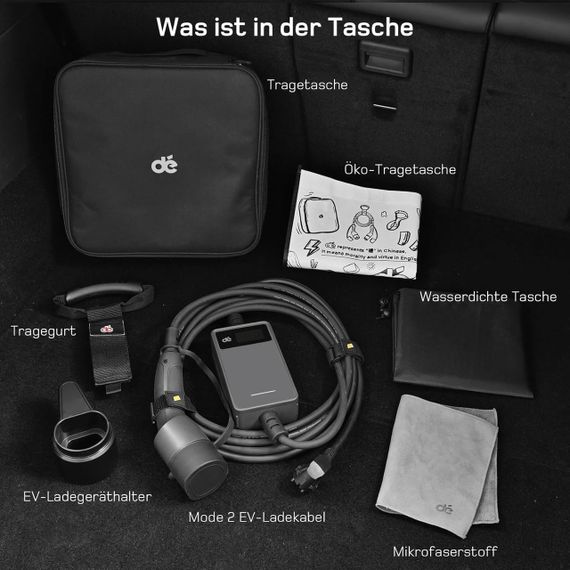 Зарядка для электромобиля Type 2 3,68 кВт, 6-16A, 6м, зарядная станция портативная, зарядное устройство Тип 2 | Зображення 6