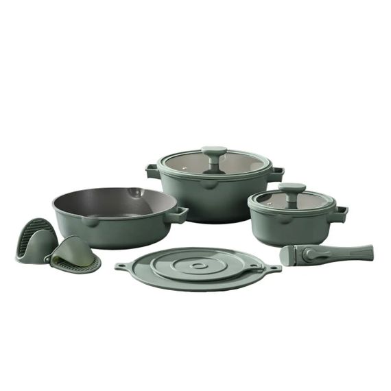 Набор посуды Pepper Forest Chef PR-2501 10 предметов зеленый | Зображення 5
