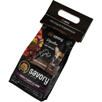 Сухой корм для собак Savory Medium Breed 1 кг + лакомство (2700000024560) | Зображення 1