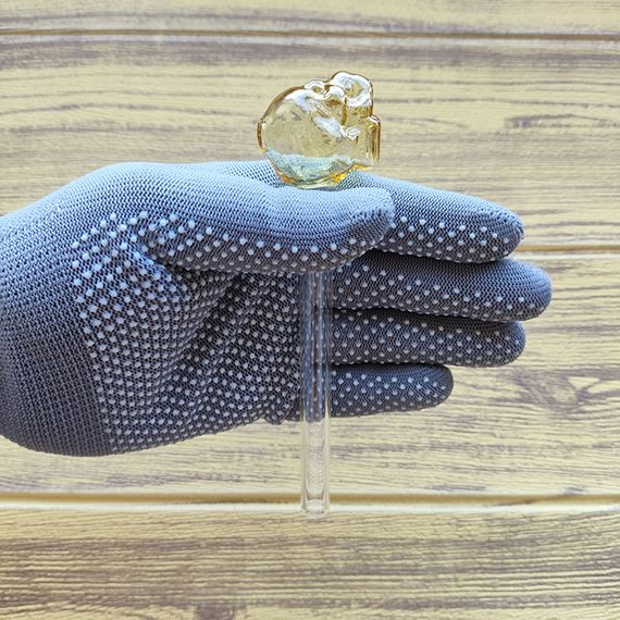 Стеклянная трубка Skull Oil Yellow | Зображення 2