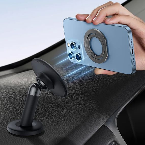 Тримач для телефону Baseus Halo Series Foldable Metal Ring (Single ring) (SUCH00001) Grey | Зображення 7