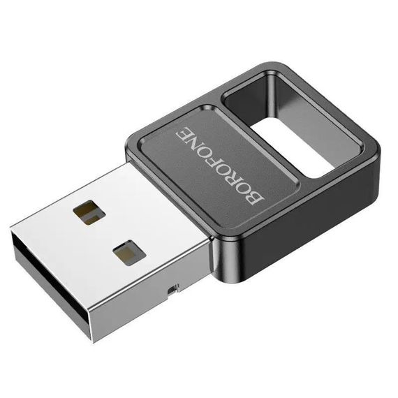 Bluetooth адаптер Borofone DH8 USB Black | Зображення 3