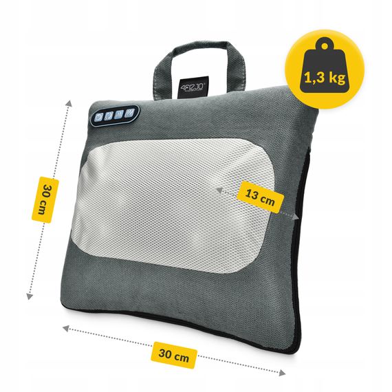 Подушка-масажер 4FIZJO Shiatsu Lite Black (P-5905973404136) | Зображення 6