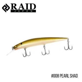 Воблер Raid Level Minnow Plus (125mm, 14g)  (008 Pearl Shad)