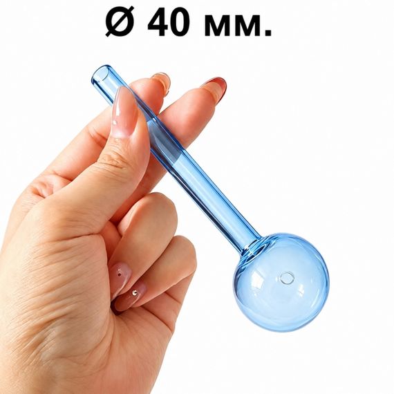 Стеклянная трубка Globe Long Oil Blue | Зображення 1