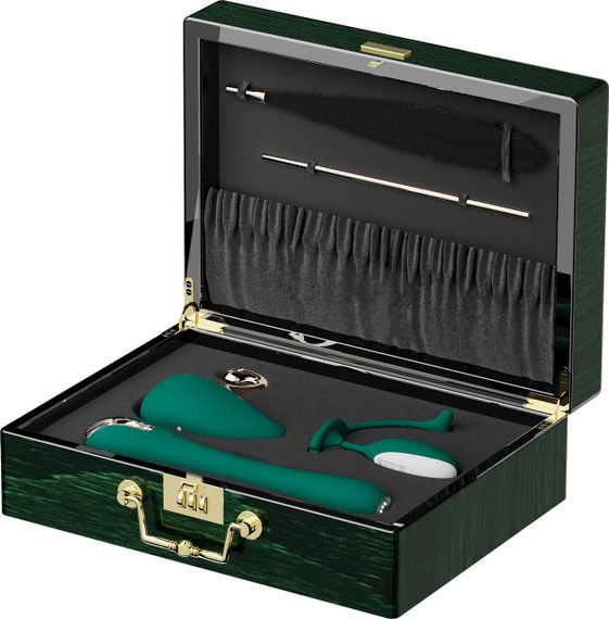 Набір Knight Jenay Pandora Box v2.0: вакуумний вібратор, вібратор, віброяйце, щікоталка та маска sexstyle | Зображення 1