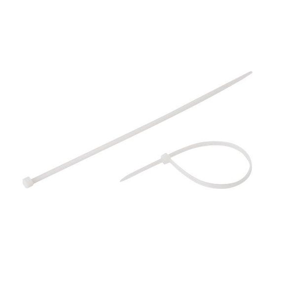 Хомут пластиковий 3,6*200 мм, білий, 100 од. INTERTOOL TC-3620 | Зображення 2