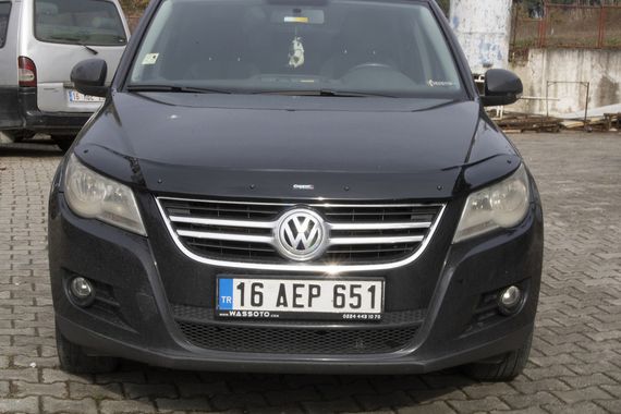 Дефлектор капоту (EuroCap) для Volkswagen Tiguan 2007-2016 рр | Зображення 4