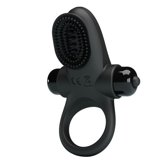 Эрекционное кольцо PRETTY LOVE VIBRANT PENIS RING II Black sexstyle