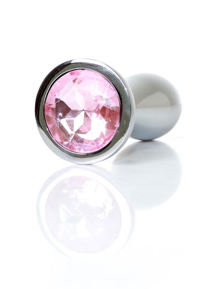 Анальна пробка - Jewellery Silver Plug M Pink | Зображення 1