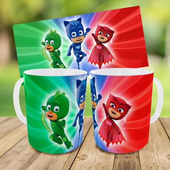 Набор: детская сумка-бананка+кружка Герои в масках 32х15см,бананка для мальчика через плечо на подарок (00900) | Зображення 2