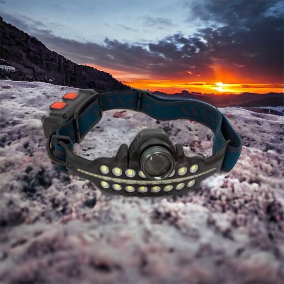 Фонарь налобный BL-W690-LTS+SMD (white+red) сенсорный (с EU-342 датчиком движения)
