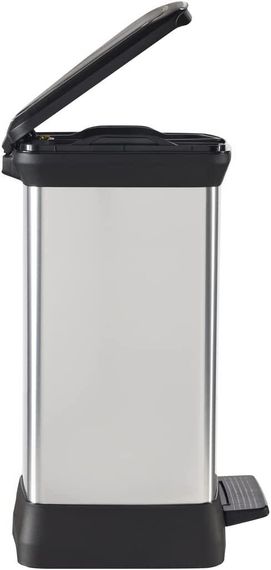 Контейнер для сміття з педаллю Curver (Курвер) Deco bin 30 л (02164) Сріблястий | Зображення 5