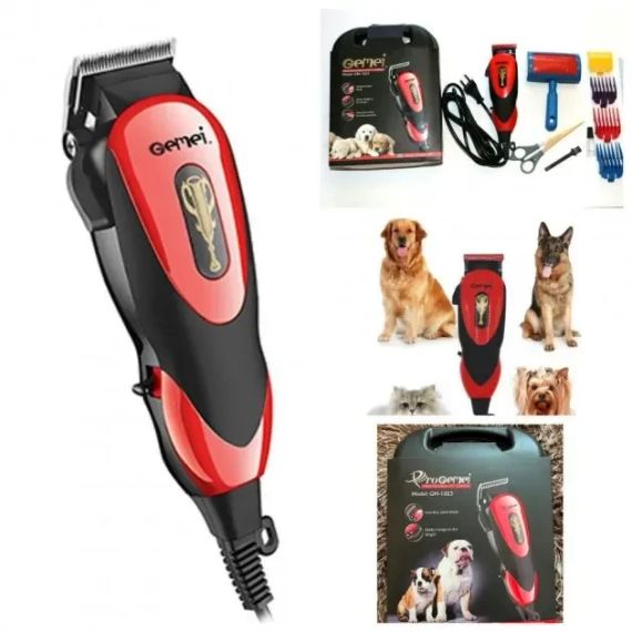 Машинка для стрижки тварин Gemei GM 1023 + 4 насадки | Зображення 3