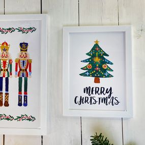 Постер в рамці Marry Christmas 15x21 см, A5 (WMT5_23NG011_WH)