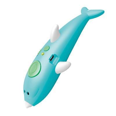 3D Ручка з трафаретами Дельфін Набір для дитячої творчості 3dPen Dolphin 9003 | Зображення 1