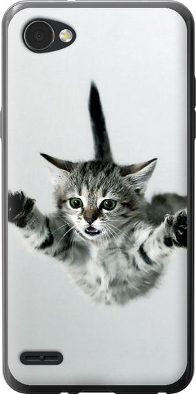 Чехол на LG Q6 Летящий котёнок "2322u-1094-17620"