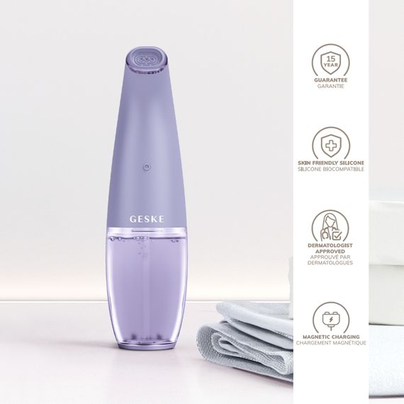 Очищуючий засіб для обличчя GESKE Aqua-Stream Face Cleanser 8в1 purple | Зображення 2