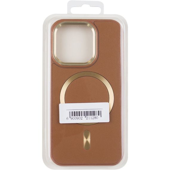 Шкіряний чохол SnapCase with MagSafe для Apple iPhone 14 Pro (6.1") Brown | Зображення 2