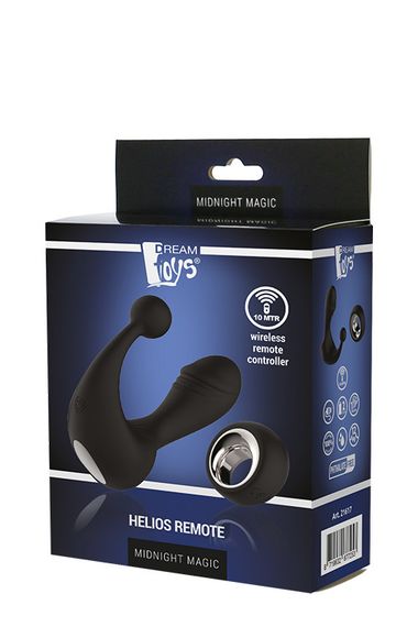 Вібростимулятор з бездротовим пультом MAGIC HELIOS REMOTE, Черный | Зображення 1