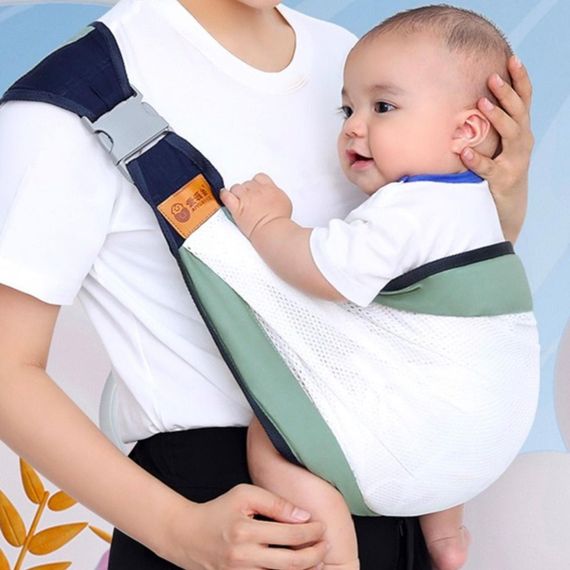 Слинг для новорожденных 0-36 месяцев, BABY SLING AND182 / Дышащий рюкзак-переноска для детей / Эрго рюкзак для