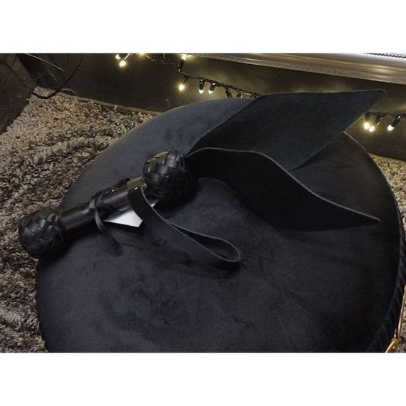 Паддл с двойной ударной частью Candy Hero, кожаный, черный sexstyle | Зображення 2