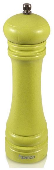 Млин для спецій (перцемолка) Fissman Spice 20х6см, бамбуковий салатовий корпус
