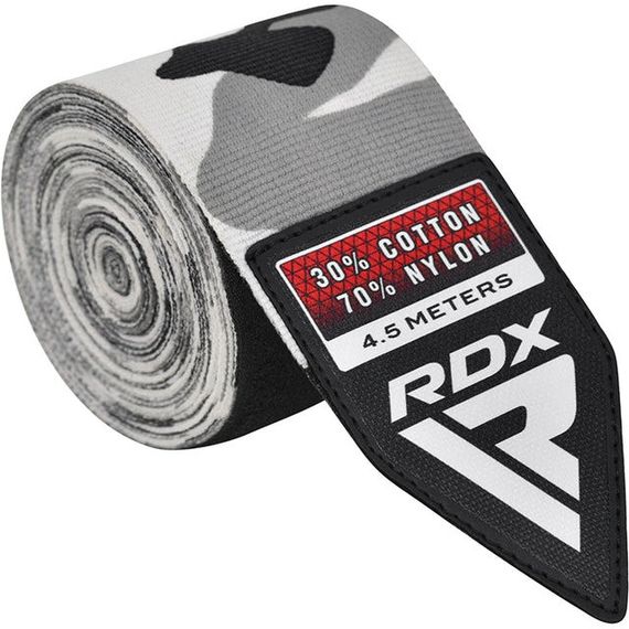 Бинти для боксу RDX WX Professional Boxing Hand Wraps Camo Grey (4.5м.) | Зображення 2
