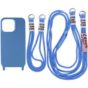 Чохол TPU two straps California для Apple iPhone 12 Pro / 12 (6.1") Синій / Cosmos blue