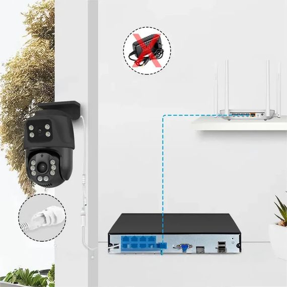 Система відеоспостереження на 2 камери з датчиками руху, Full HD 1080P, XPRO, Dvr kit 4 ch (234573899_5310) | Зображення 3
