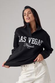 Жіночий утеплений світшот Las Vegas - чорний цвет, M (є розміри)