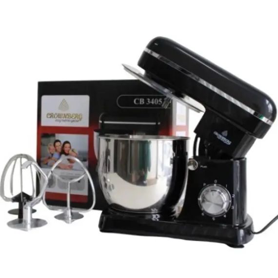 Кухонний комбайн Crownberg CB-3405 планетарний міксер, тестоміс із чашею на 5 літрів | Зображення 1