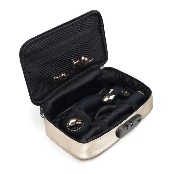 Кейс для іграшок Dorcel DISCREET BOX LUXURY GOLD, кодовий замок, 27×16×7,62 см Sex Aura | Зображення 2