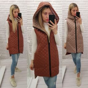 Жилетка 813/2 теракот кава