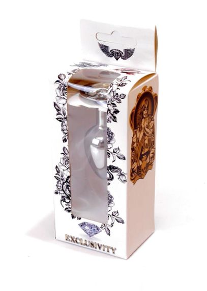 Анальна пробка - Jewellery Silver Plug Clear Sex Aura | Зображення 7