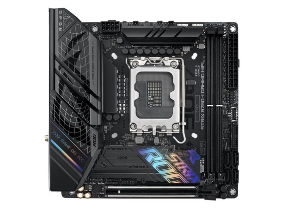 Материнcька плата ASUS  ROG STRIX B760-I GAMING WIFI s1700 B760 2xDDR5 M.2 HDMI DP Wi-Fi BT mITX (90MB1D90-M1EAY0)