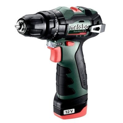 Шуруповерт Metabo PowerMaxx SB BL 12В, 2х2Ah, 20·38Нм, 0-400·0-1500об/мин (601784500)