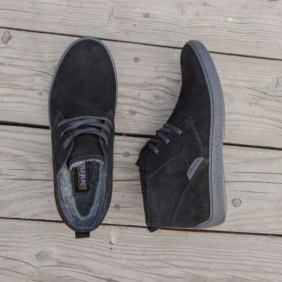 Теплі черевики чорний замш 44 розмір | Зображення 3