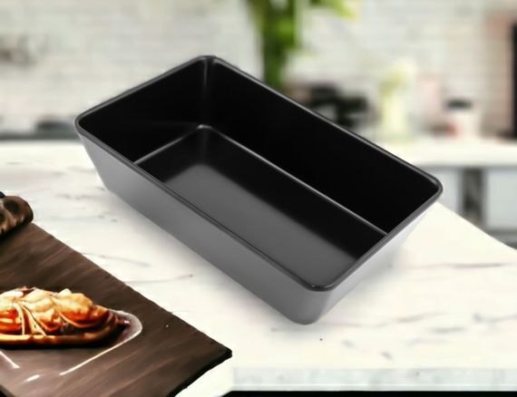 Блюдо для викладання продуктів з меламіну 22,5×14,7×6 см чорне | Зображення 1