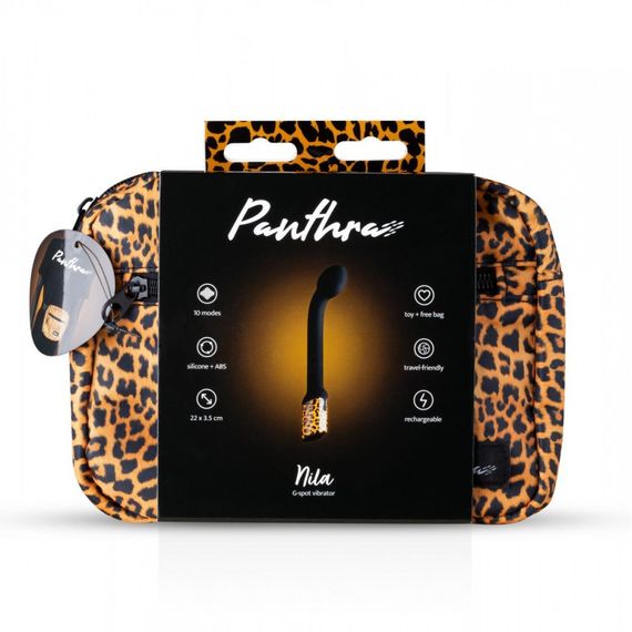 Вібратор для точки G Panthra Nila G-spot, чорно-леопардовий Sex Aura | Зображення 5