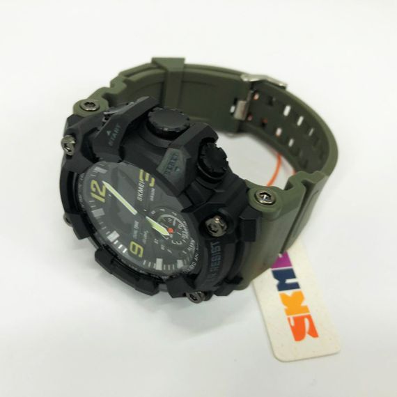 Годинник наручний чоловічий SKMEI 1965AG ARMY GREEN, Годинник армійський оригінал, Годинник спортивний. Колір: зелений | Зображення 6