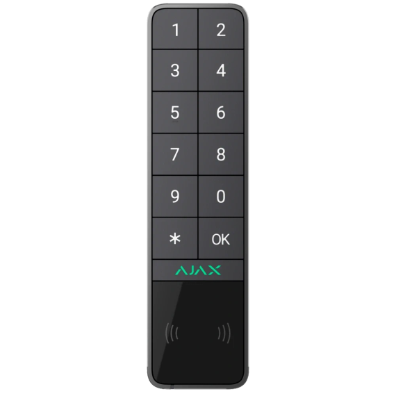 Ajax Keypad Outdoor graphite Бездротова клавіатура - Управління охороною