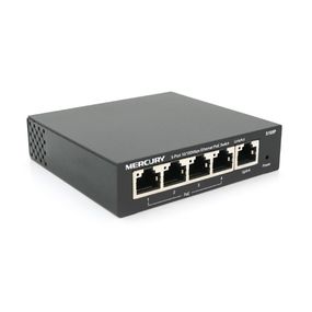 Коммутатор POE 48V Mercury S105P 48V 5 портов Ethernet 10/100 Мбит/сек, BOX Q200