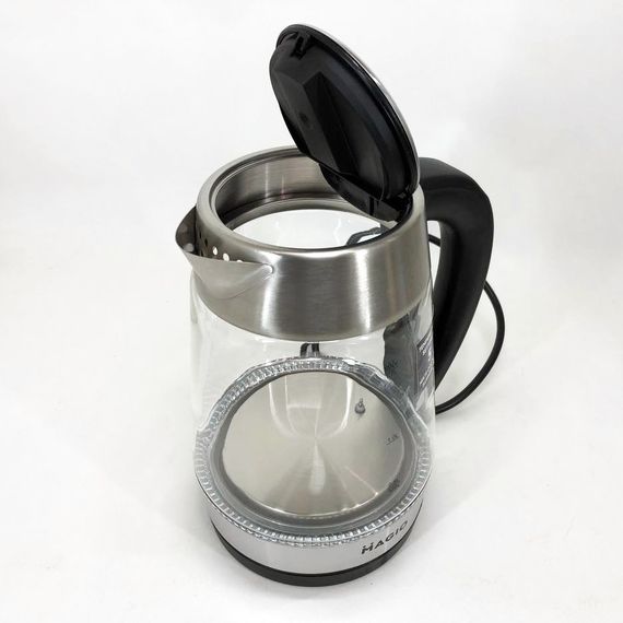 Чайник прозрачный с подсветкой MAGIO MG-499 2000 Вт 1.7 л, Мощный кухонный чайник UZ-42 | Зображення 9